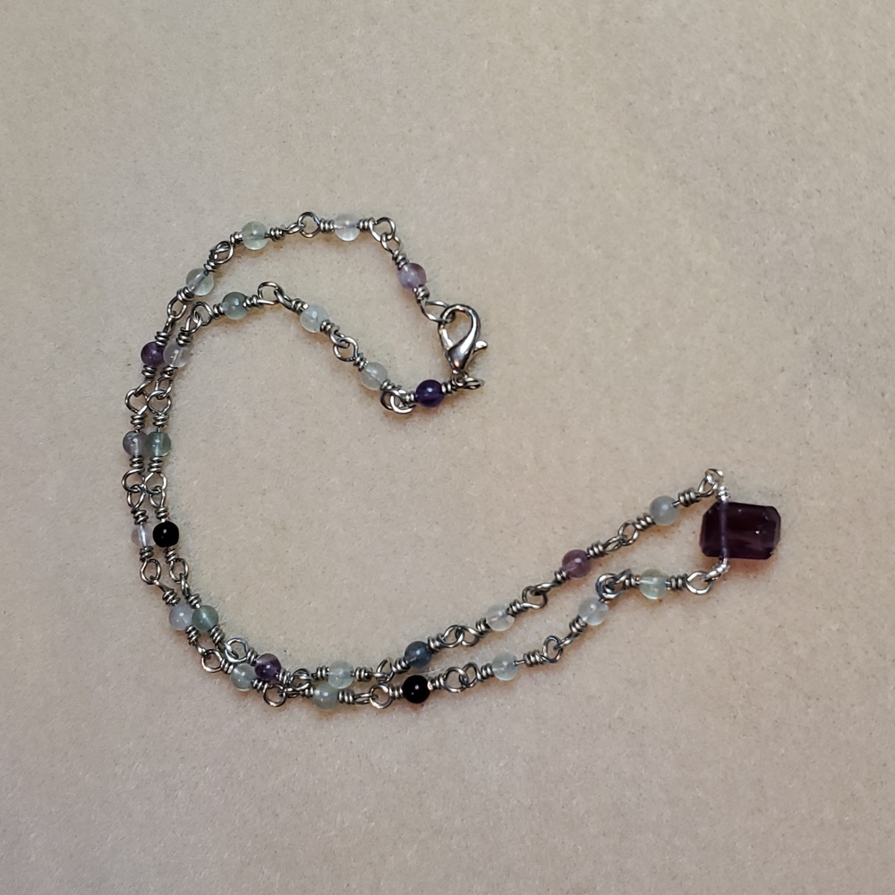 Handmade Florite necklace